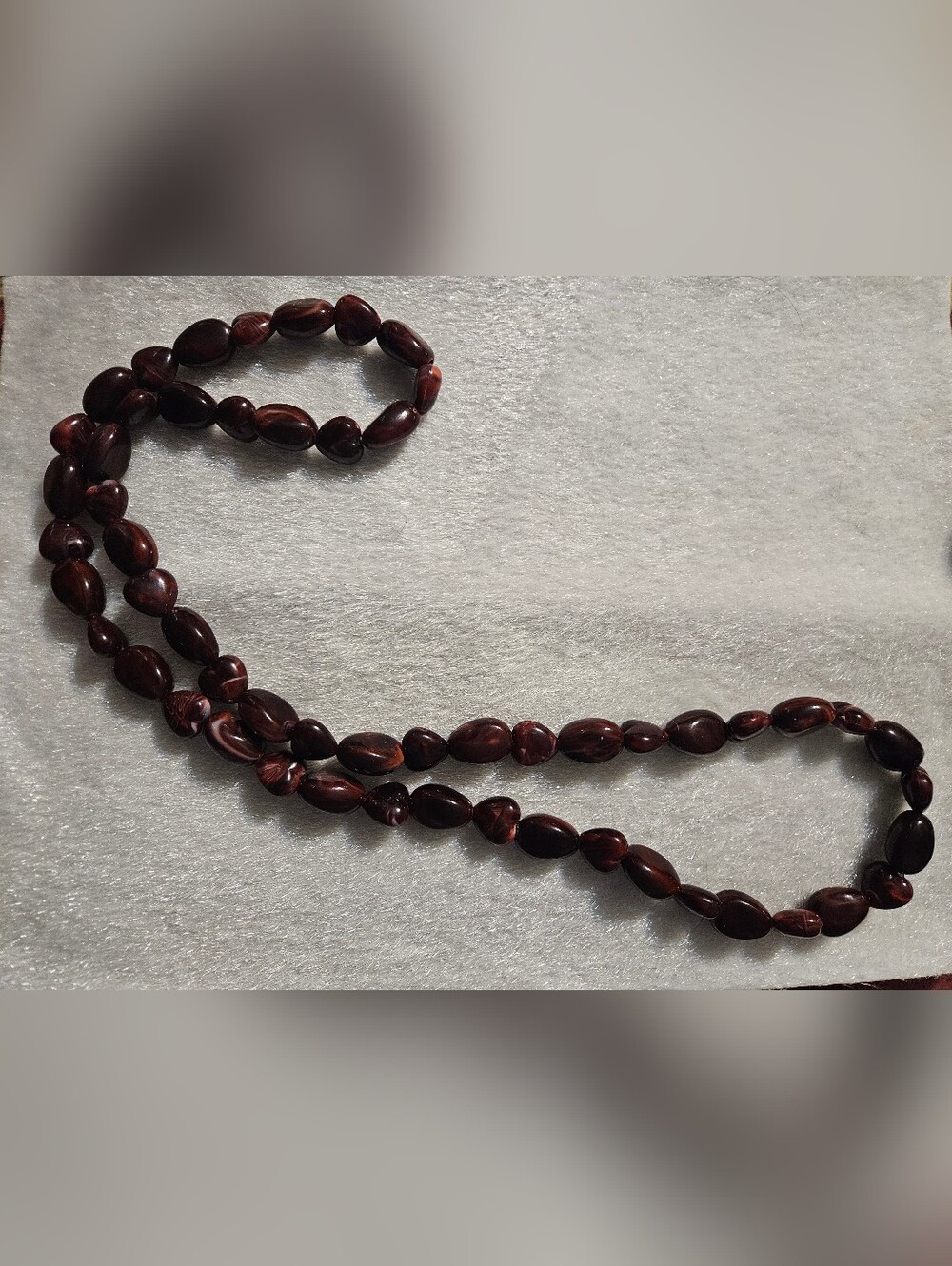 Handcrafted Dark Brown Beaded Women’s Necklace